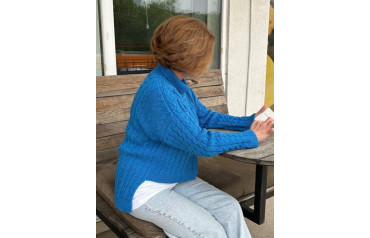 Светр із пряжі Бавовна Малага  Ярна Італія