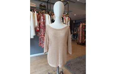 Светр із пряжі "Шовк з бавовною Лаос" ТМ Ярна