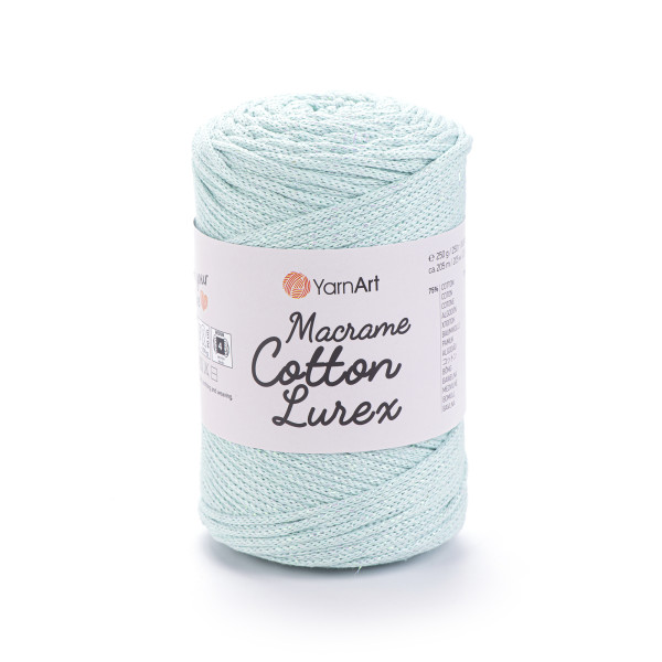 Макраме котон люрекс 738 тіфані YarnArt (ЯрнАрт)