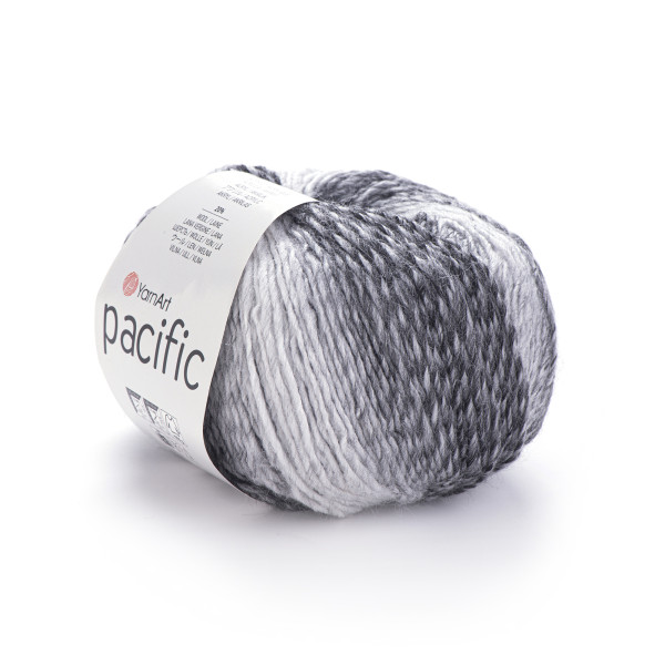 Пацифік 300 черно-белый YarnArt (ЯрнАрт)
