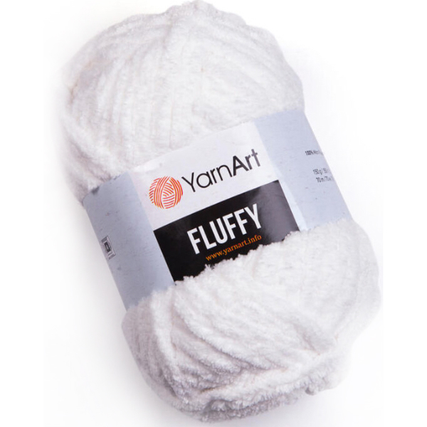 Флаффі 710 сніг YarnArt (ЯрнАрт)