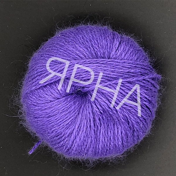 Пуффо ангора 210/114 фіолетовий Ярна Італія