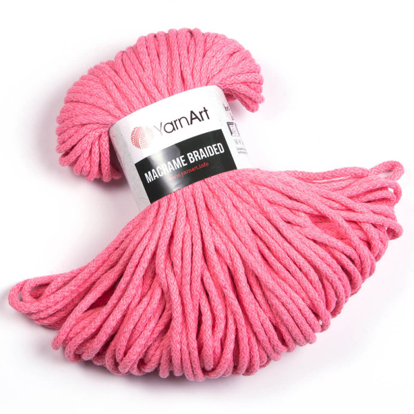 Макраме Брайдед 762 рожевий YarnArt (ЯрнАрт)