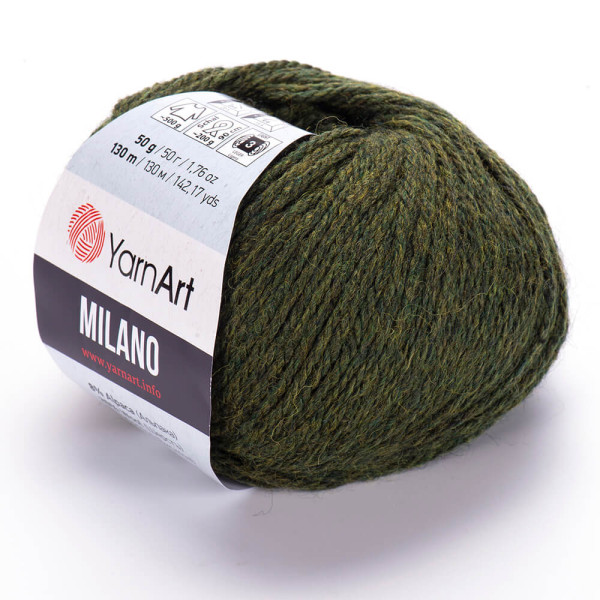 Мілано 874 хакі YarnArt (ЯрнАрт)