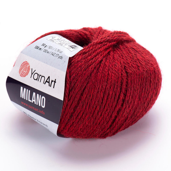 Мілано 862 червоний YarnArt (ЯрнАрт)