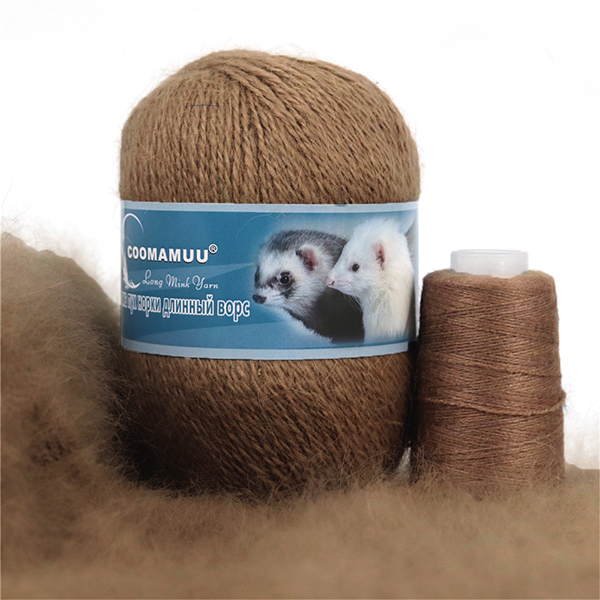 Пух норки 849 молочний шоколад Китай