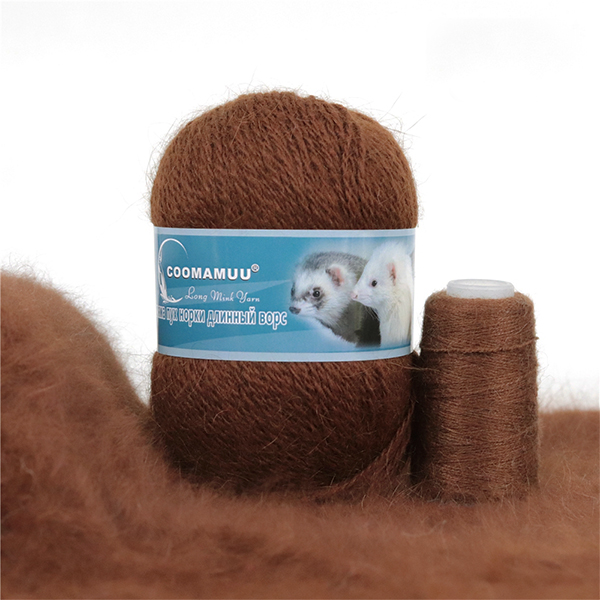 Пух норки 854 шоколад Китай