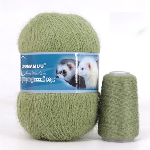 Пух норки 053 фісташковий Китай