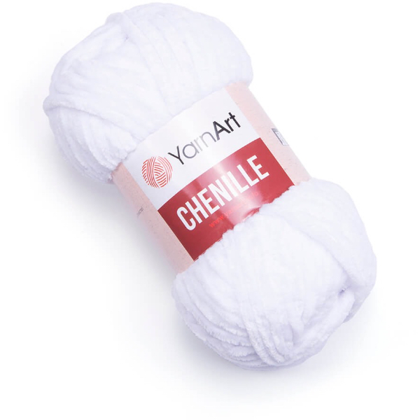 Шеніл/Chenille 541 білий YarnArt (ЯрнАрт)