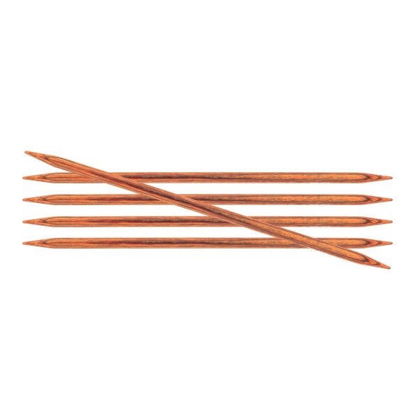 Спиці шкарпеткові деревʼяні Knitpro Ginger 31003 2.5 мм 15 см KnitPro