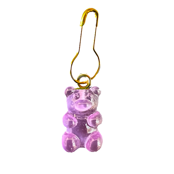 Маркер металевий ведмедик гаммі фіолетовий Китай