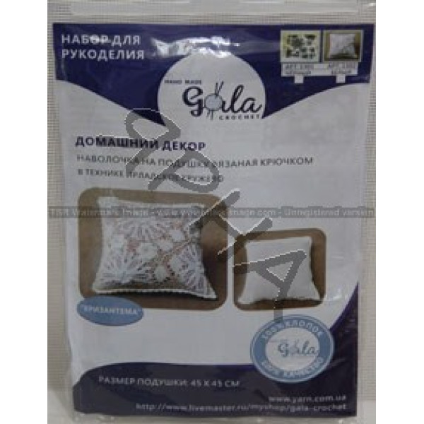 Подушка Хризантема 1302 белый Galant