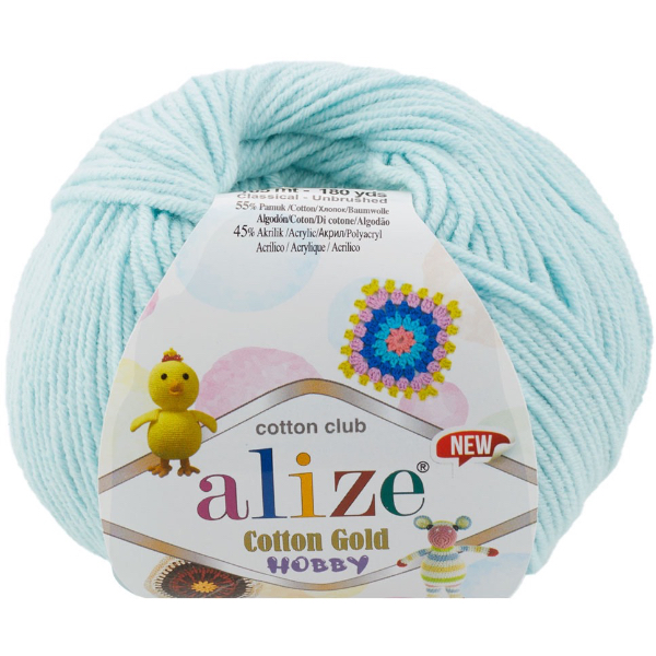 Котон голд HOBBY NEW  514 блакитний Alize (Алізе)