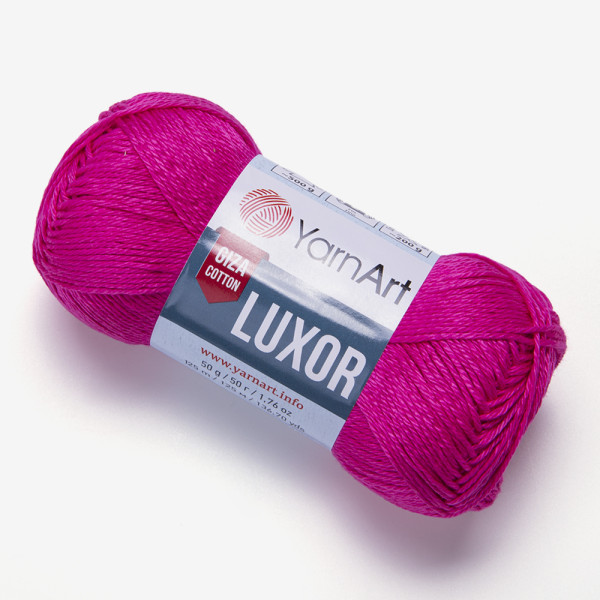 Бавовна Луксор 1206 фуксія YarnArt (ЯрнАрт)