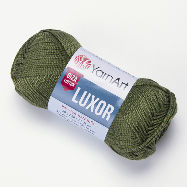 Бавовна Луксор 1239 хакі YarnArt (ЯрнАрт)