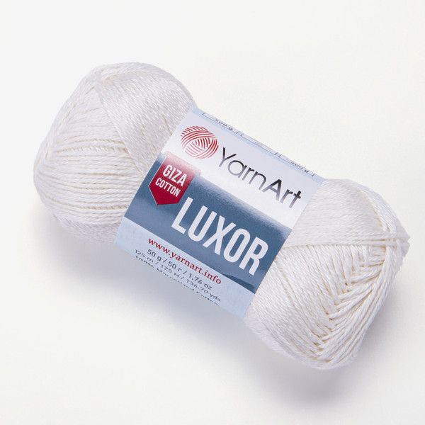 Бавовна Луксор 1201 молочний YarnArt (ЯрнАрт)
