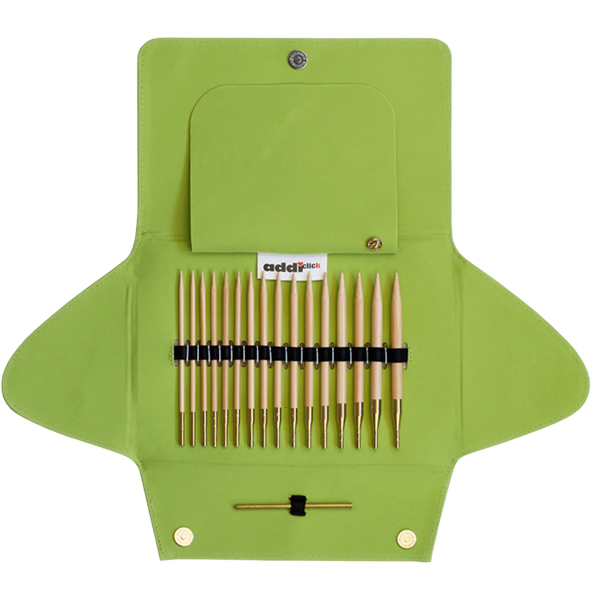 Набір спиць 550-2 AddiClick Nature Bamboo бамбукове дерево Addi