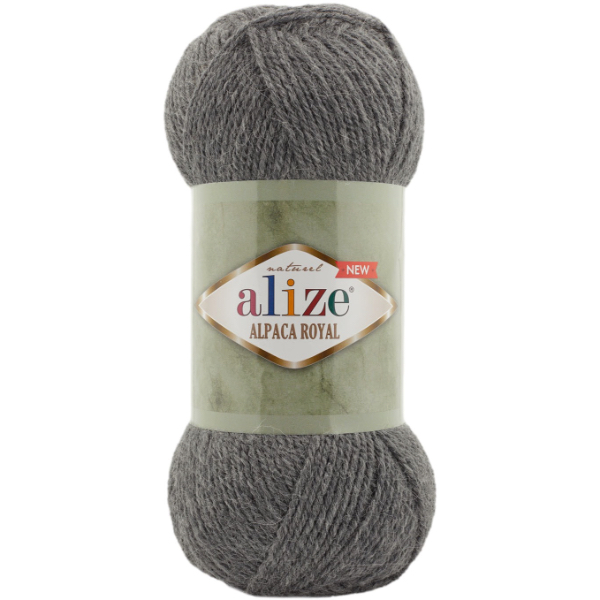Альпака роял нью 196 сірий меланж Alize (Алізе)