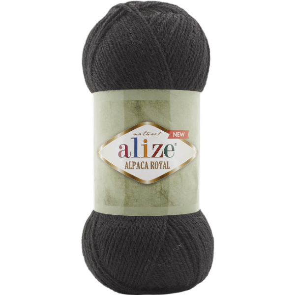 Альпака роял нью 60 чорний Alize (Алізе)