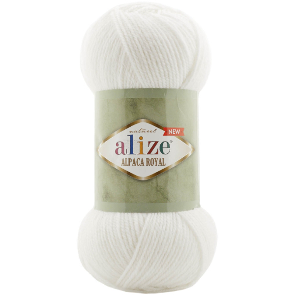 Альпака роял нью 55 білий Alize (Алізе)