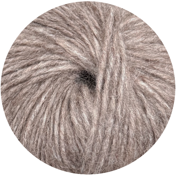 Альпака реале 3404 кавова пінка меланж Ярна 