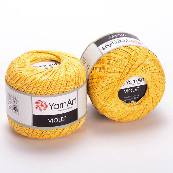Віолета 4653 жовтий YarnArt (ЯрнАрт)