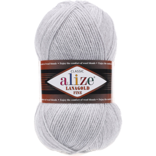 Лана голд файн 684 попелястий меланж Alize (Алізе)