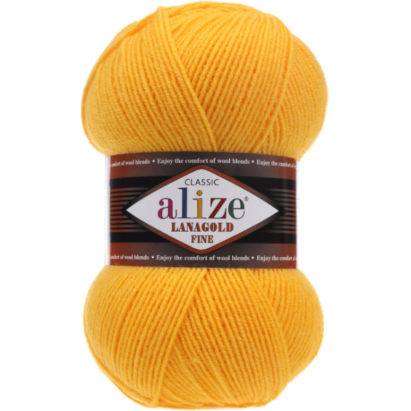 Лана голд файн 216 жовтий Alize (Алізе)