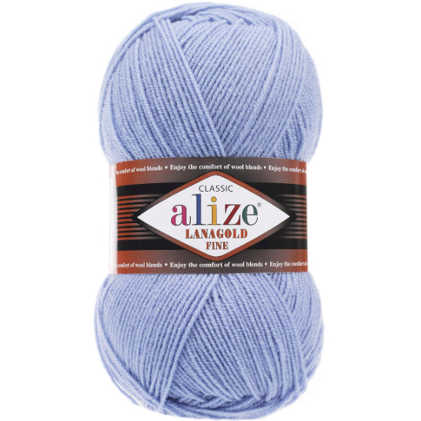 Лана голд файн 40 бл.блакитний Alize (Алізе)