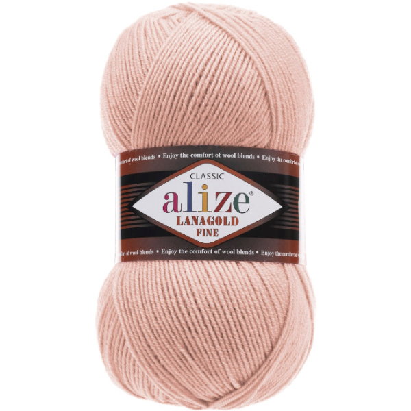 Лана голд файн 161 пудра Alize (Алізе)