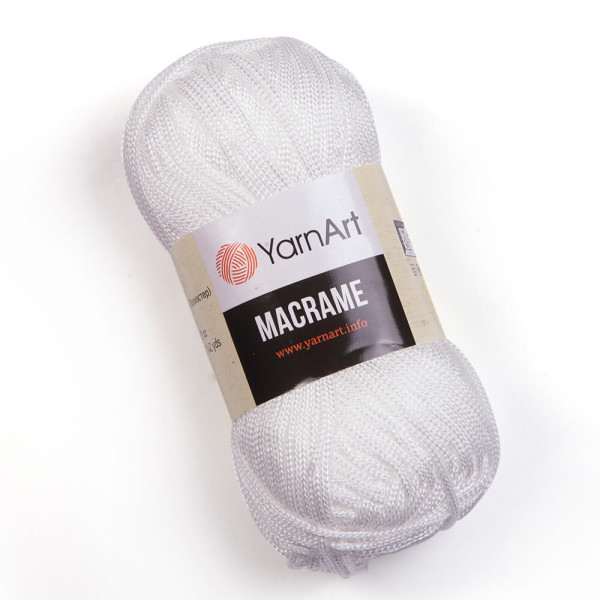 Макраме 154 білий YarnArt (ЯрнАрт)