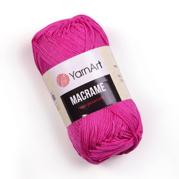 Макраме 140 рожевий яскравий YarnArt (ЯрнАрт)