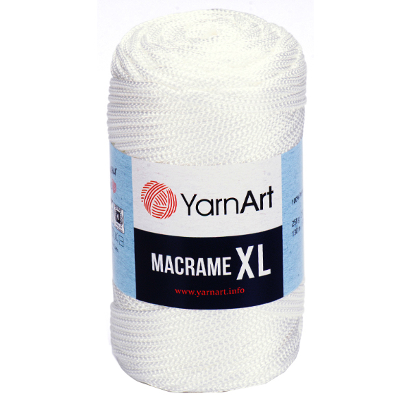 Макраме XL  154 білий YarnArt (ЯрнАрт)