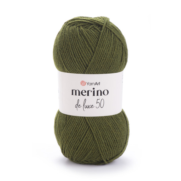 Мерино Делюкс 50 530 хакі YarnArt (ЯрнАрт) Мерино Делюкс 50 530 хакі YarnArt (ЯрнАрт)
