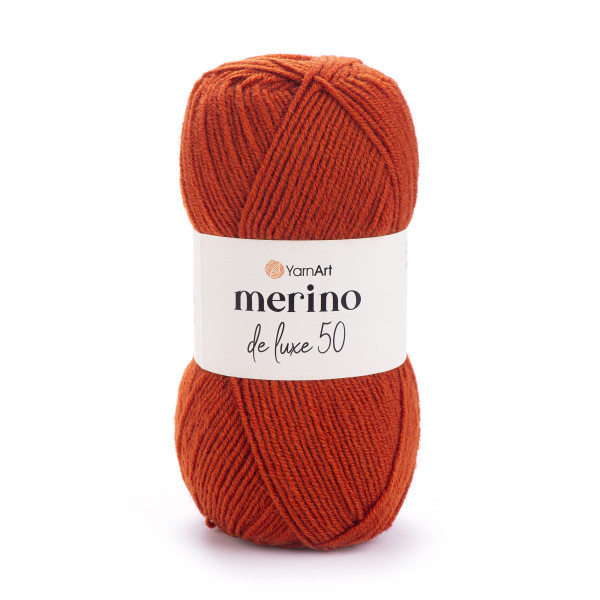 Мерино Делюкс 50 3027 оранж YarnArt (ЯрнАрт) Мерино Делюкс 50 3027 оранж YarnArt (ЯрнАрт)