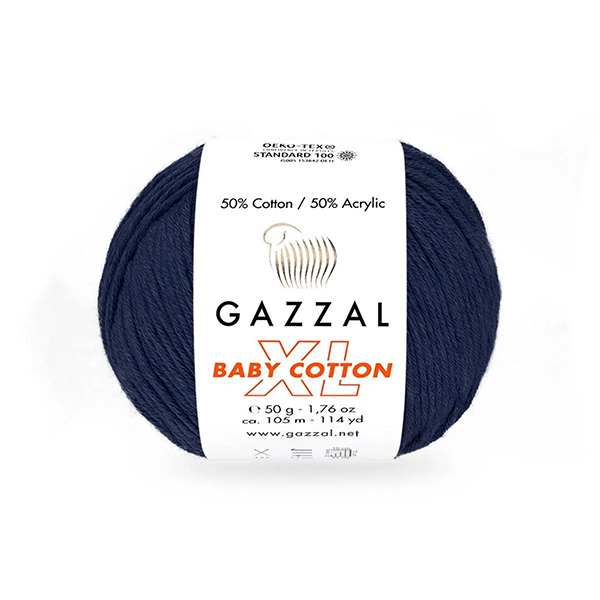 Бебі котон Газал XL/Baby Cotton Gazzal XL  3438 венеціанська ніч Gazzal