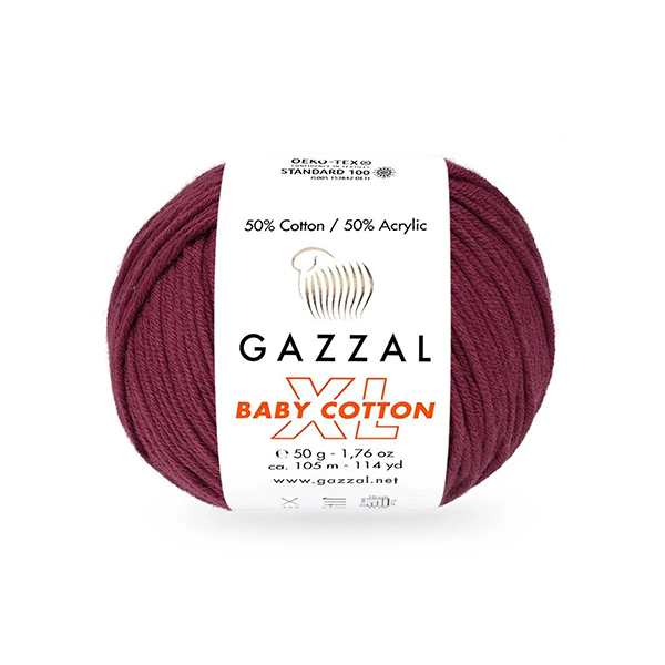 Бебі котон Газал XL/Baby Cotton Gazzal XL  3442 зимова ягода Gazzal