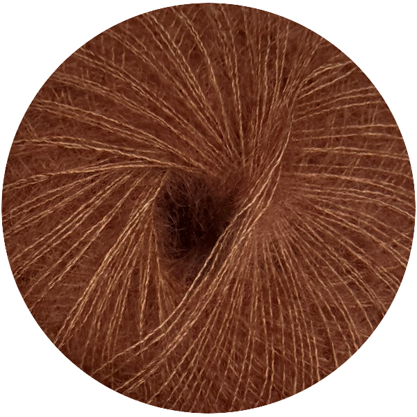 Мохер з шовком Гламур 1018 кориця Ярна 