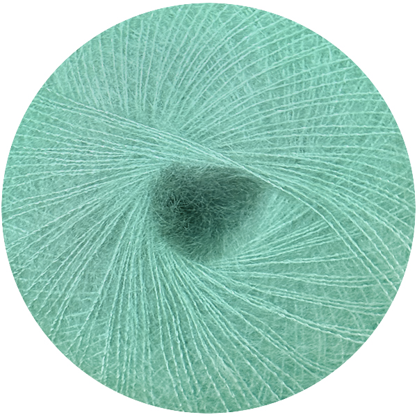 Мохер з шовком Гламур 438 лазуровий берег Ярна 