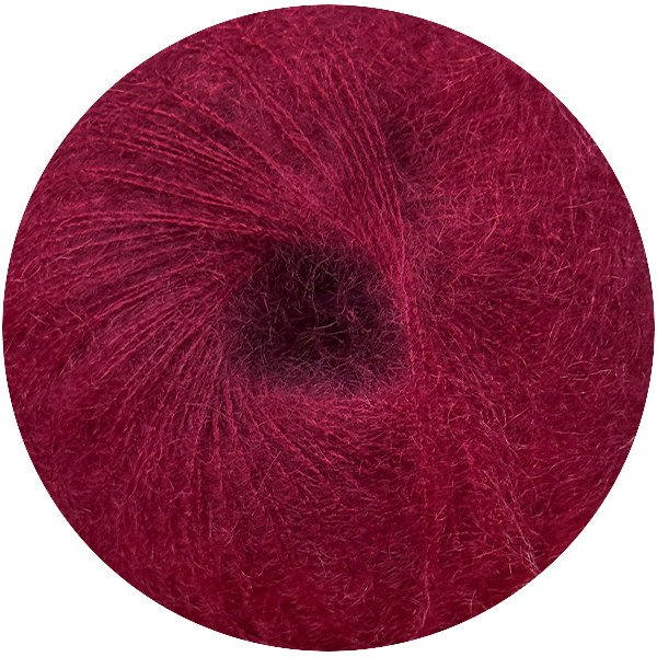 Мохер з шовком Гламур 441 рубін Ярна 