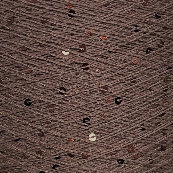 Бавовна з мікропаєткою   1185 шоколад/шоколад Китай