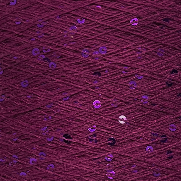 Бавовна з мікропаєткою   1142 марсала/фіолет Китай