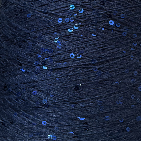 Бавовна з мікропаєткою   1355 синій+синій  Китай