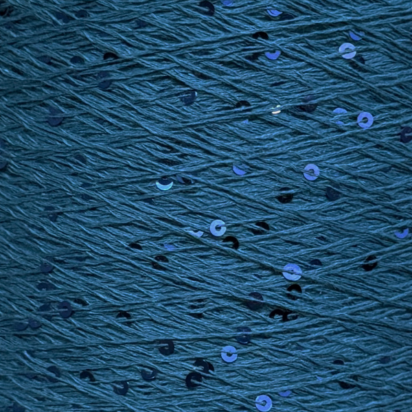 Бавовна з мікропаєткою  1225 океан/синій Китай