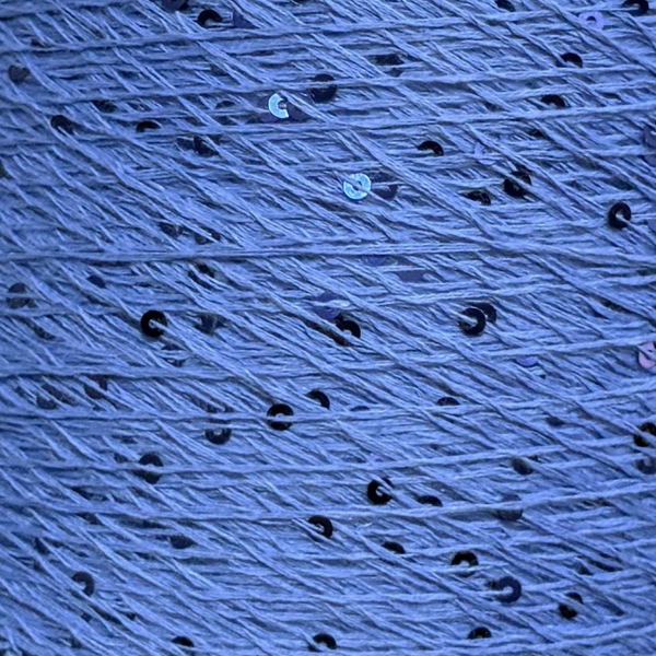 Бавовна з мікропаєткою  1187 волошка/ синій Китай