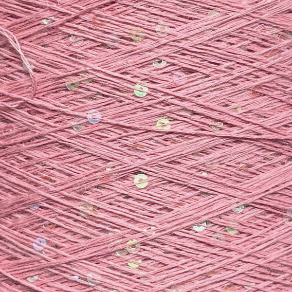 Бавовна з мікропаєткою    1188Р англійська троянда+райдужні паєтки Китай