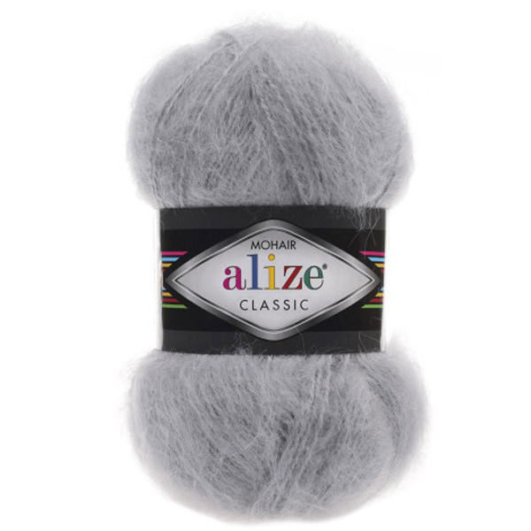 Мохер класик  ALIZE 21 сірий Alize (Алізе)