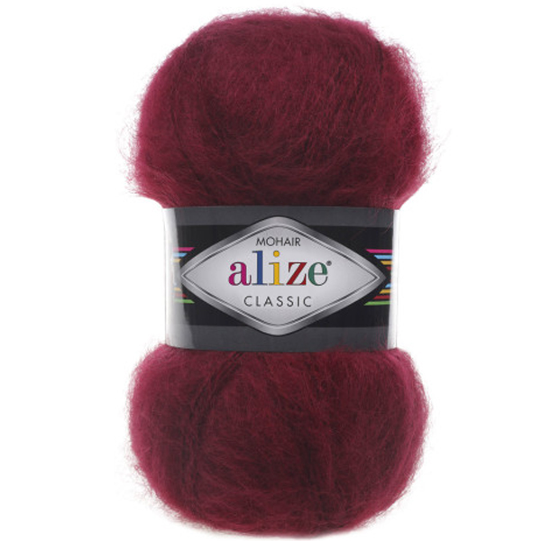 Мохер класик  ALIZE 57 бордовий Alize (Алізе)