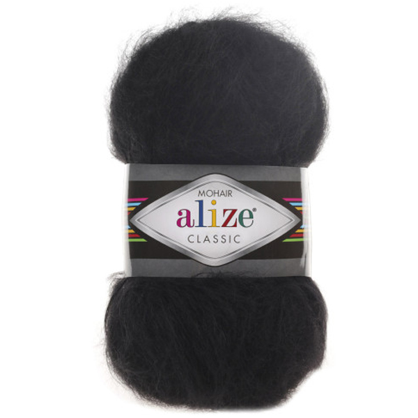 Мохер класик  ALIZE 60 чорний Alize (Алізе)