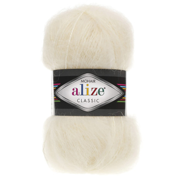 Мохер класик  ALIZE 01 молоко Alize (Алізе)